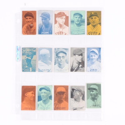1933 Exhibit Baseball Cards with Star Players