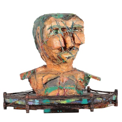 Abstract Mixed Media Sculpture, Late 20th Century