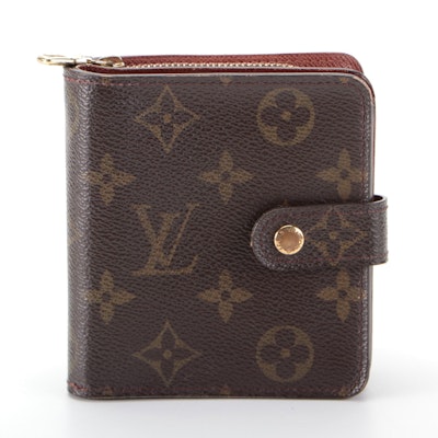 Louis Vuitton Compact Zip Wallet in Monogram Canvas