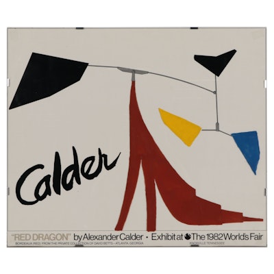 World's Fair Mixed Media Poster After Alexander Calder, 1982