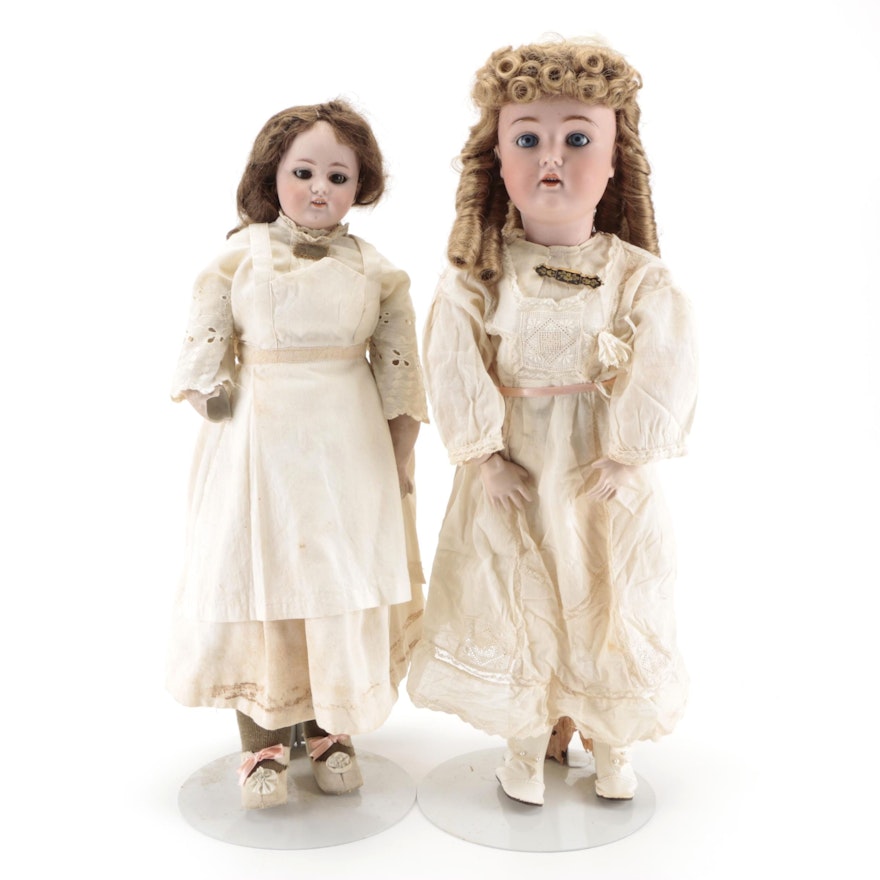 Kesner Porcelain 22 inch Doll and More, Antique