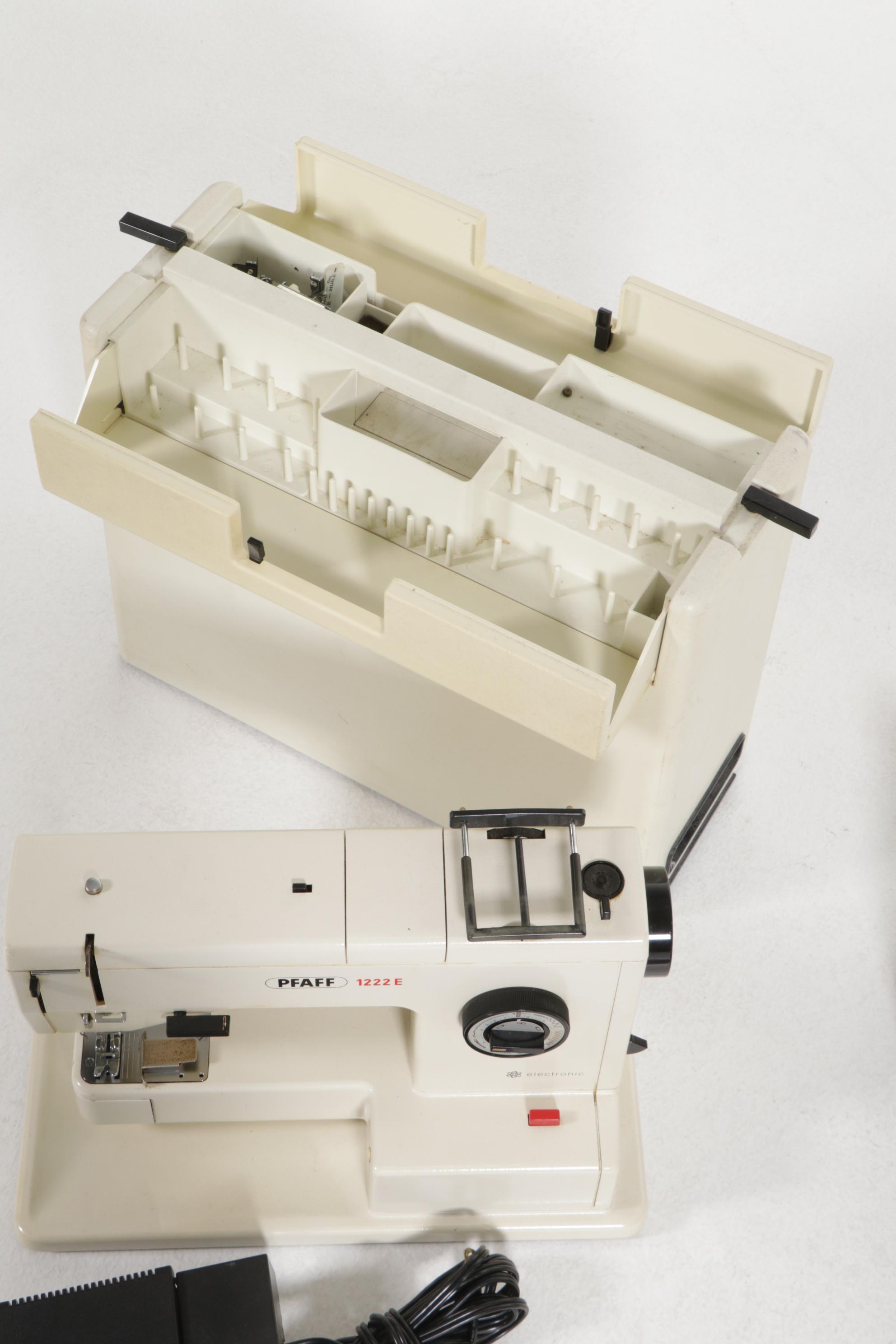 Singer Ultralock Serger and Pfaff 1222E Portable Sewing Machines EBTH