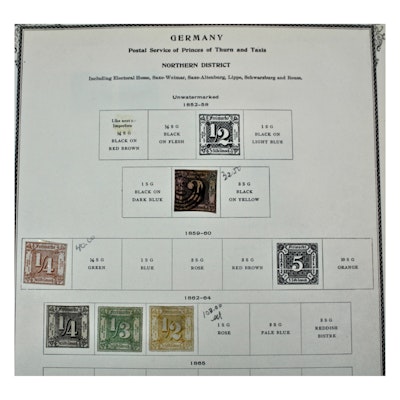 German Postage Stamp Collection, 19th and 20th Century
