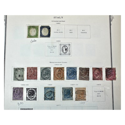 Italian Stamp Collection, 19th and 20th Century