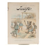 "Judge" Magazine with Baseball and Political Caricatures, 1889