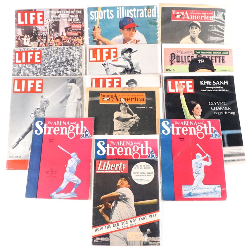 Sports Illustrated, Life Magazine, Featuring Willie Mays, Peggy Fleming, More