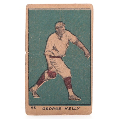 1919-1921 George Kelly #43 Baseball Strip Card