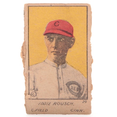 1919-1921 Eddie Rousch #29 C.Field Cinn. Baseball Strip Card