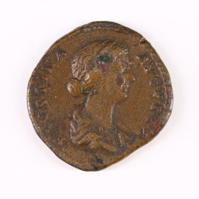 Ancient Coin Faustina Æ As 117-138 AD