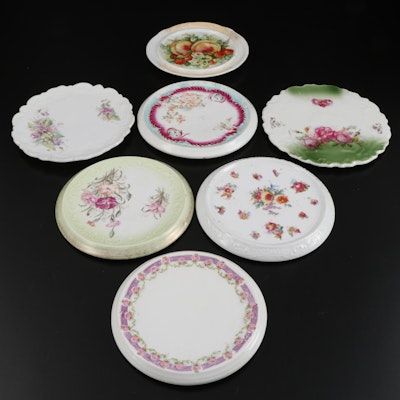 European Porcelain Tea Tiles, Early to Mid-20th Century