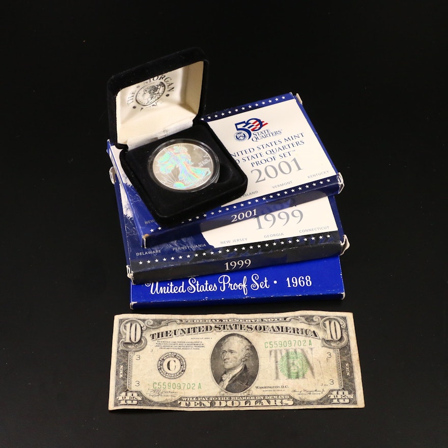 Vintage to Modern United States Coins and Currency