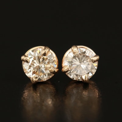 14K 1.20 CTW Diamond Stud Earrings