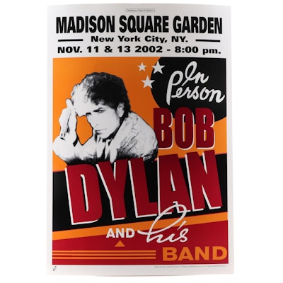 Bob Dylan Graphic Print Concert Poster After Geoff Gans, 21st Century