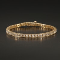 10K 3.30 CTW Diamond Line Bracelet
