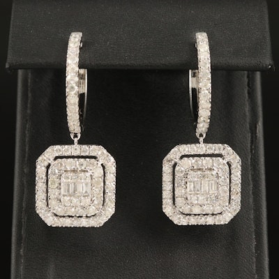 14K 5.18 CTW Diamond Earrings