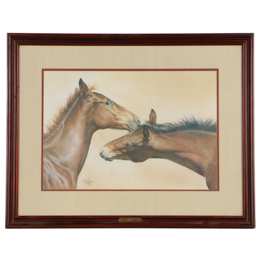 Offset Lithograph After Fred Stone "The Weanlings," Late 20th Century