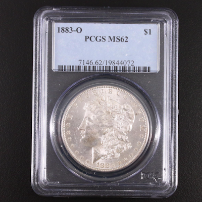PCGS Graded MS62 1883-O Silver Morgan Dollar