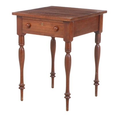 Federal Style Cherrywood Side Table, 20th Century