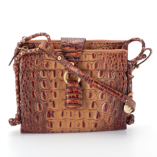 Brahmin Melbourne Mojito Crossbody Bag in CrocEmbossed Leather Barnebys