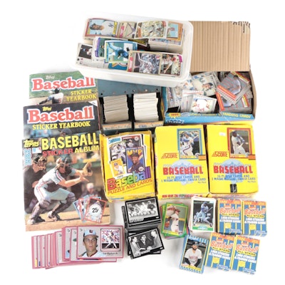 1980s-1990s MLB Cards Including Pete Rose, Johnny Bench, Nolan Ryan, Greg Maddux