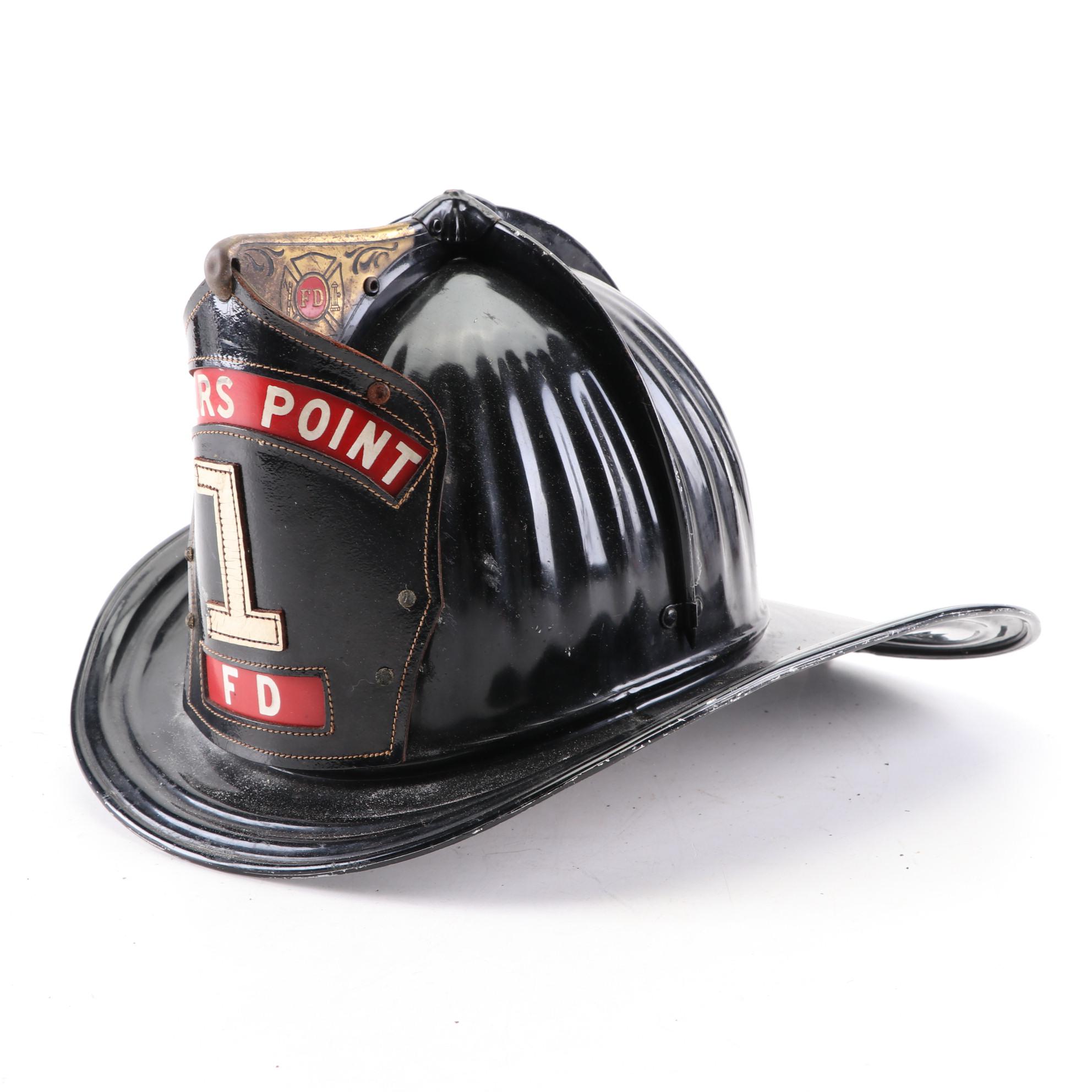 Cairns & Bros. "6 PFD" and "Somers Point 1 FD" Firefighting Helmets EBTH