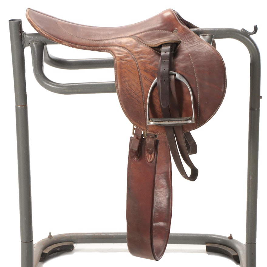 17" Leather Jockey Saddle
