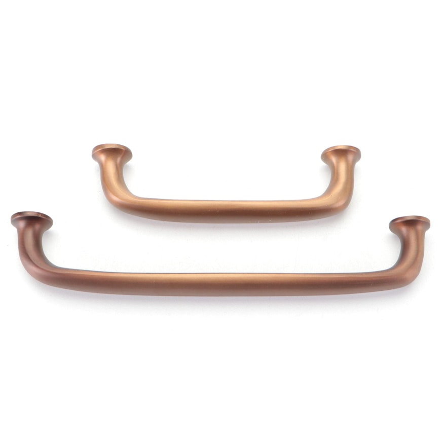 6" and 4" Solid Brass Cabinet Pulls in Oil Rubbed Bronze