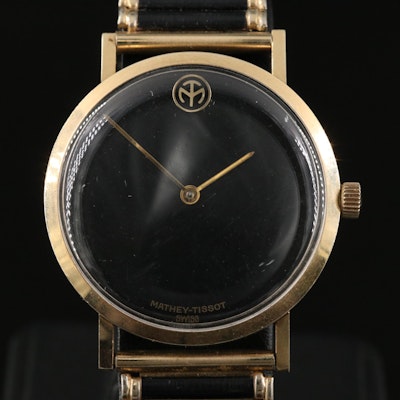 14K Mathey - Tissot Wristwatch