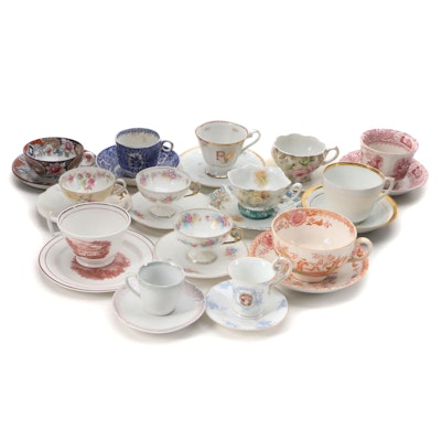 Rosenthal, Meissen, R. S. Prussia with More Teacups and Saucers