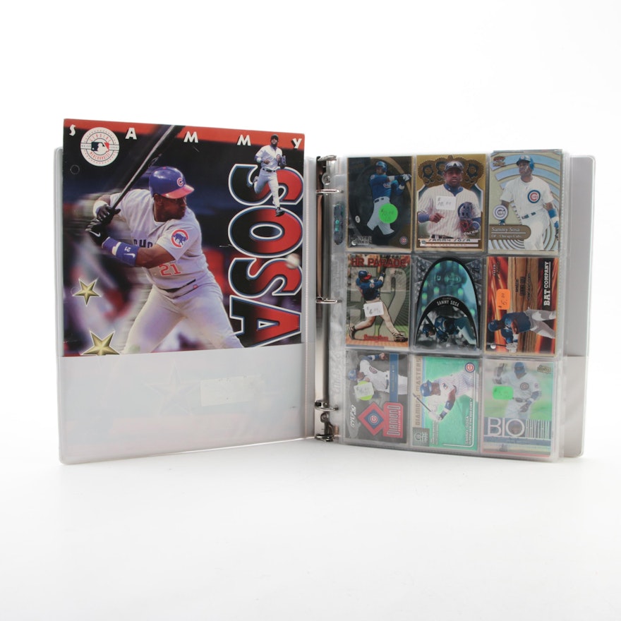 Sammy Sosa Baseball Card Collection with Rookies, Inserts and "Power Deck" Card