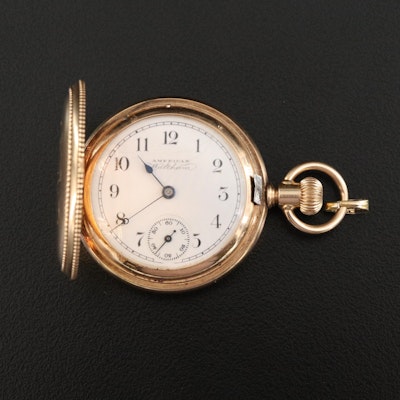 Late 1890s American Waltham 14K "0" Size Pocket Watch
