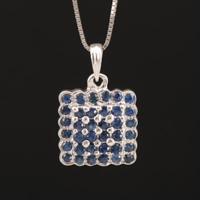 14K Sapphire Pendant Necklace