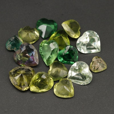 Loose Gemstones with Topaz, Spinel and Glass
