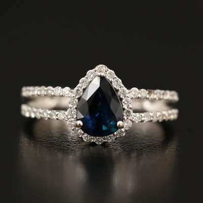 Le Vian 14K Sapphire and Diamond Ring