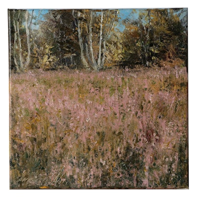 Garncarek Aleksander Landscape Oil Painting "Polama (Glade)," 2021
