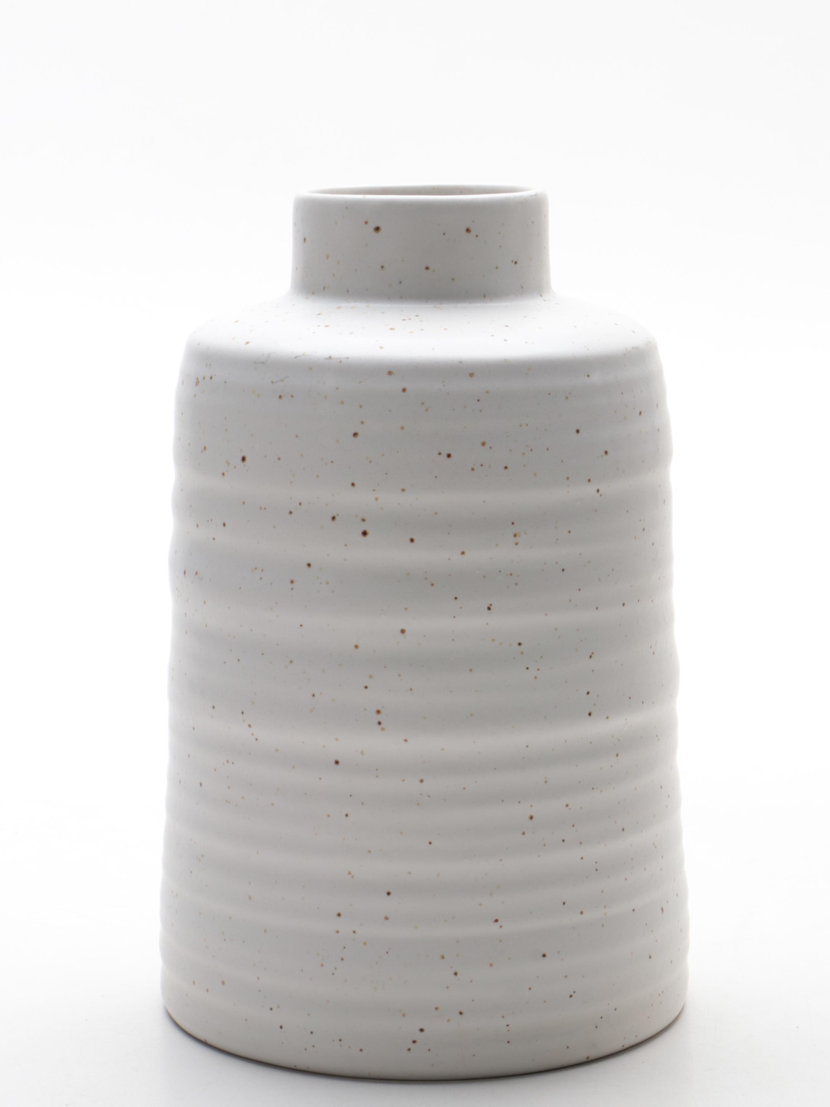 Crate & Barrel "Holden" and "Taline" Glazed Ceramic Vases EBTH