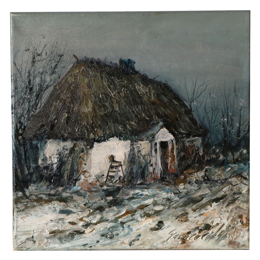 Garncarek Aleksander Oil Painting "Chata (Hut)," 2021