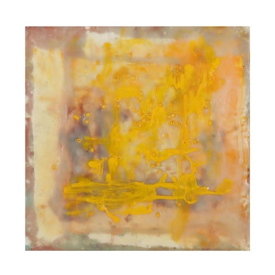 Elaine Neumann Abstract Encaustic Painting, 2020