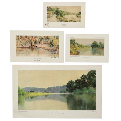 Offset Lithographs After Paul Sawyier Including "North Frankfort"