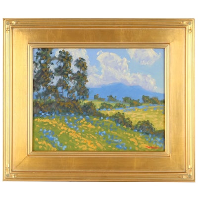 Marc A. Graison Landscape Oil Painting "Spring Symphony," 2021