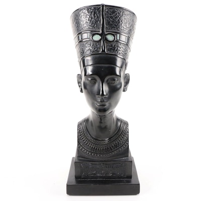 Marwal Industries Cast Bust of Queen Nefertiti, Late 20th Century