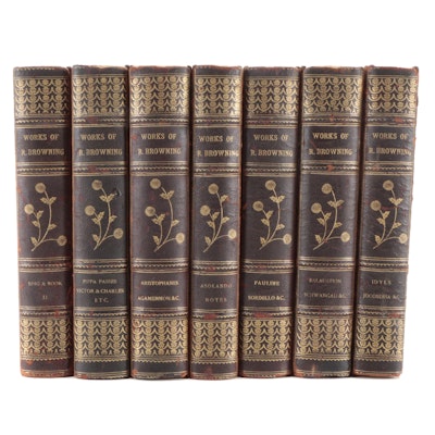 "The Poetical Works of Robert Browning" Partial Set, Late 19th/ Early 20th C.
