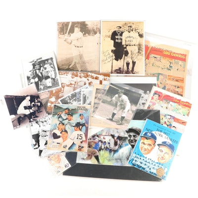 Lou Gehrig Photographs, Artwork, Postcard, Magazines, Advertisements, More
