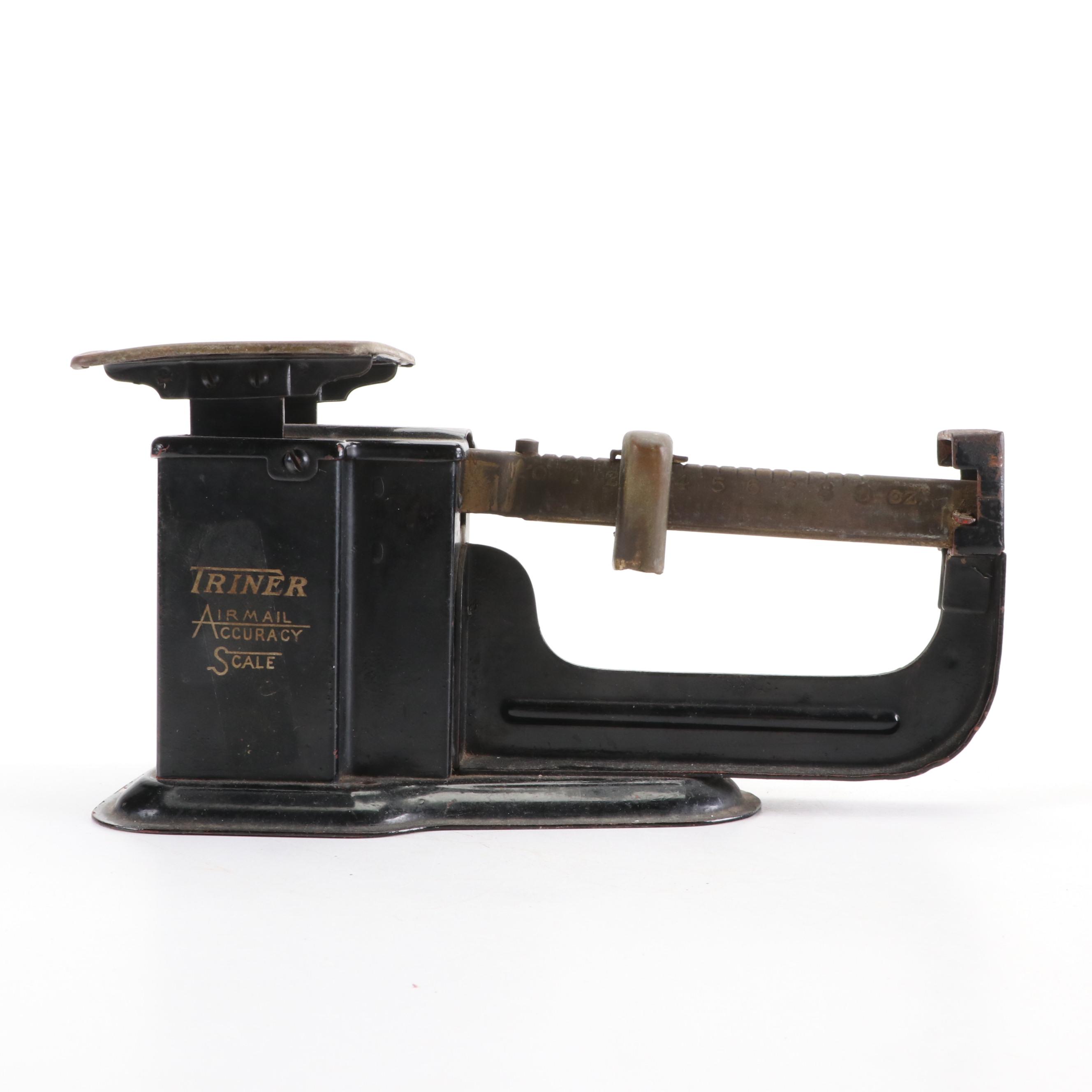 Triner Scale & Mfg. Co. Airmail 9 Ounce Postal Scale, circa 1939 EBTH
