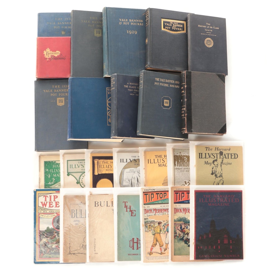 Harvard, Yale Yearbooks, Magazines and More Periodicals, Antique