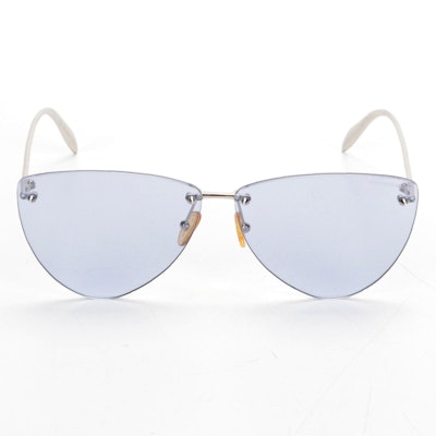 Alexander McQueen AM0103S Blue Lens Sunglasses with Case