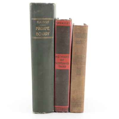 "Madame Bovary" by Gustave Flaubert and Other Books, Early 20th Century