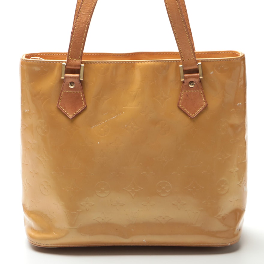 Louis Vuitton Houston Tote Bag in Monogram Vernis and Vachetta Leather