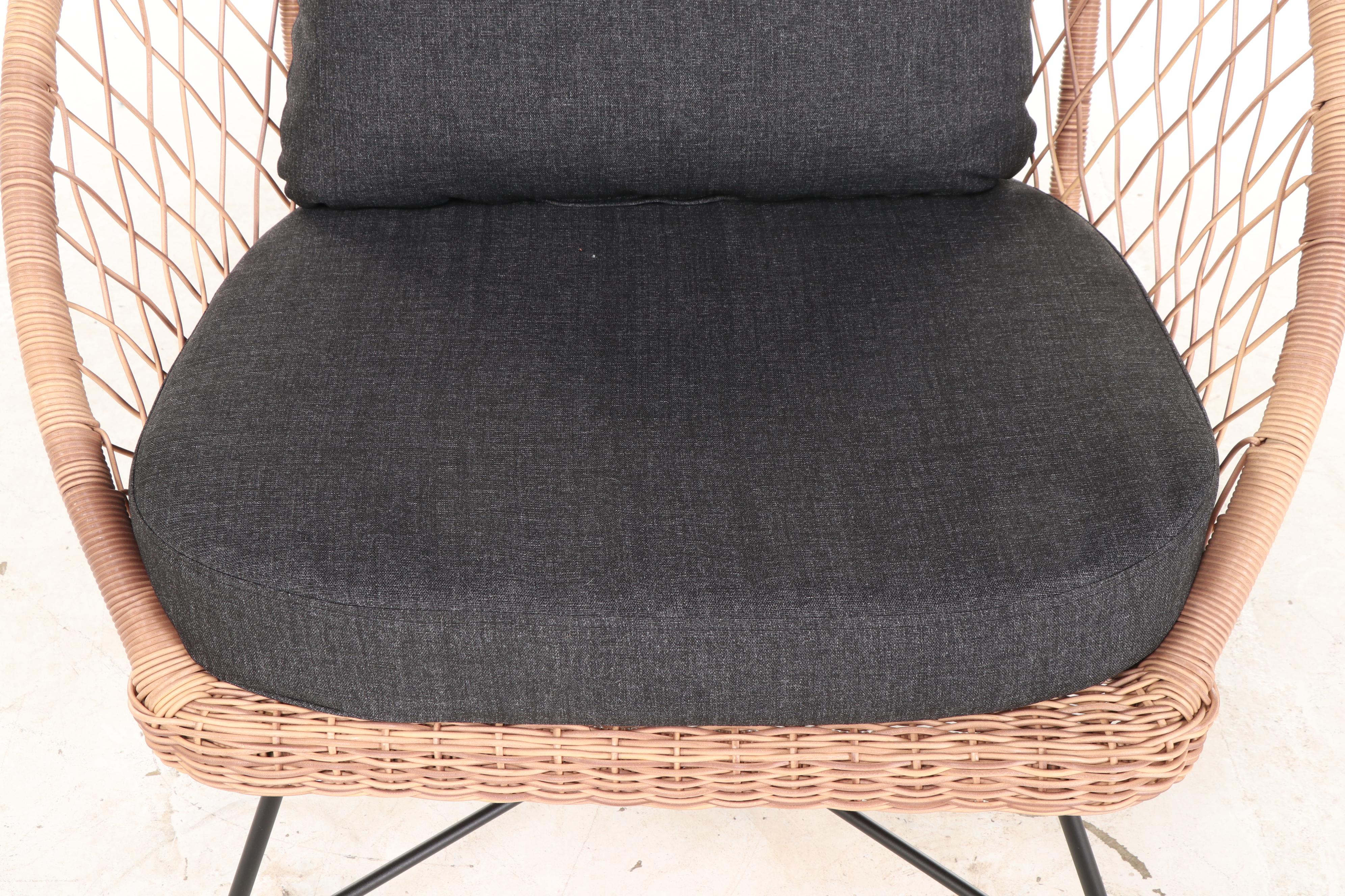 Article "Aeri" Resin Wicker and PowderCoated Steel Patio Lounge Chair