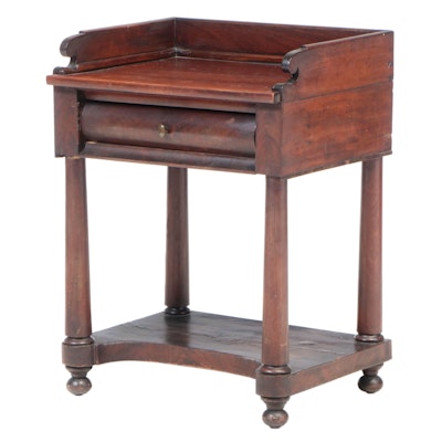 American Classical Mahogany Washstand, Early 19th Century